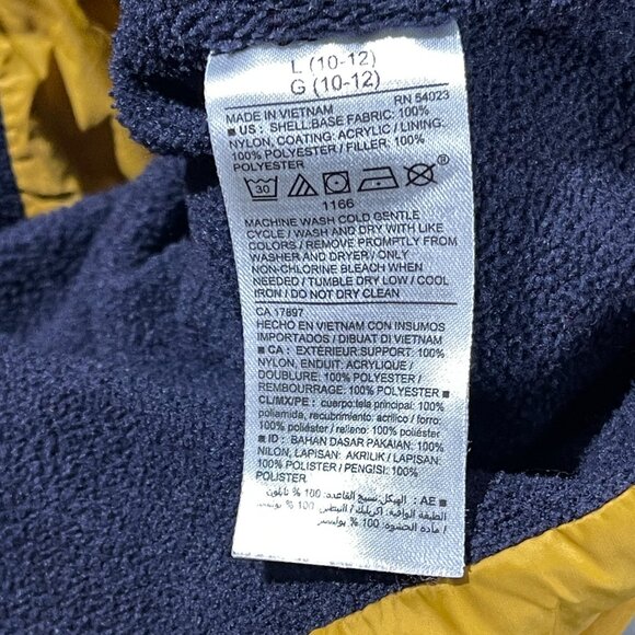 Boys Vest Full Zip Puffer Old Navy Jacket Bubble Outdoor Hike L 10-12 YOUTH - Picture 8 of 10